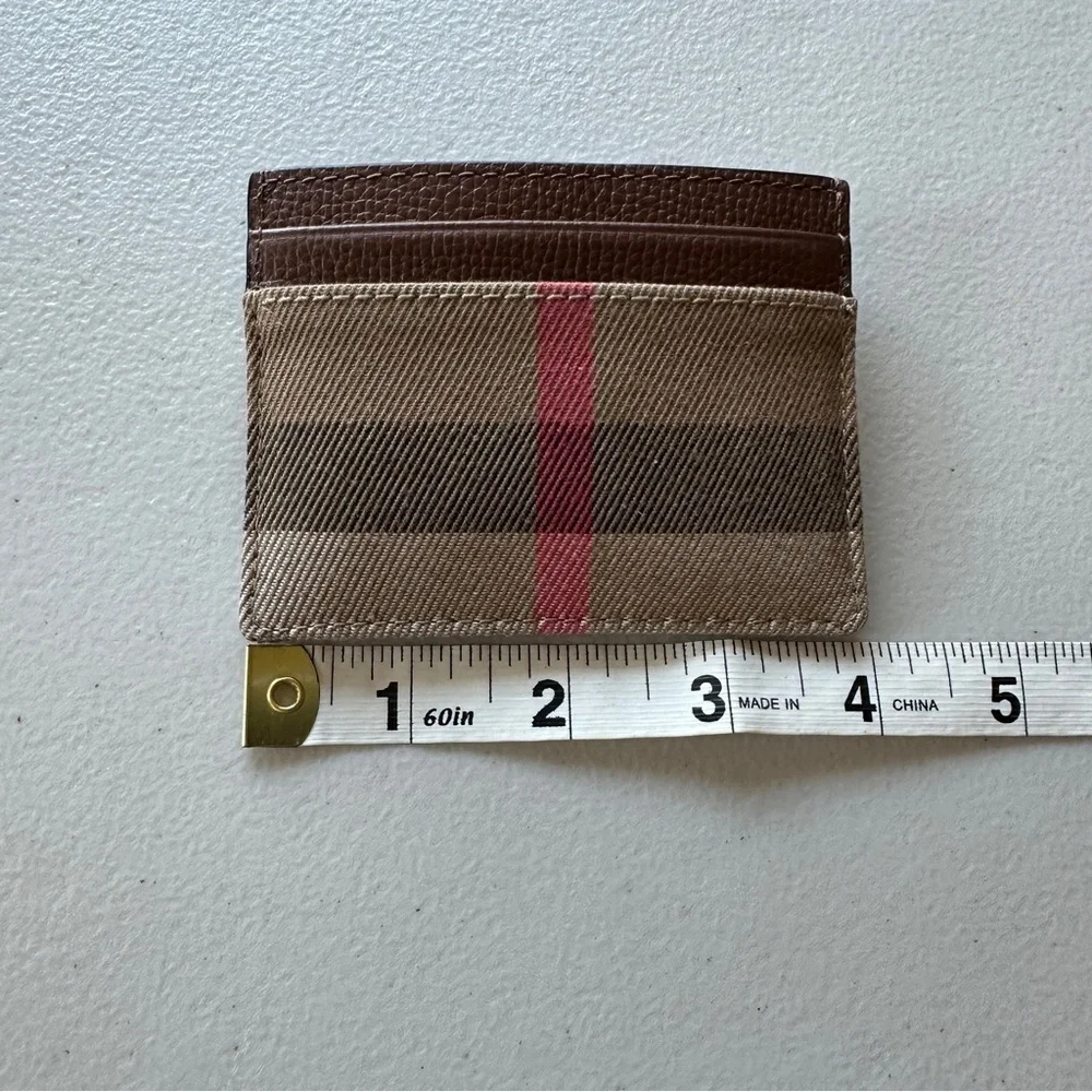 Burberry Sandon Card Holder Wallet in Tan Novacheck